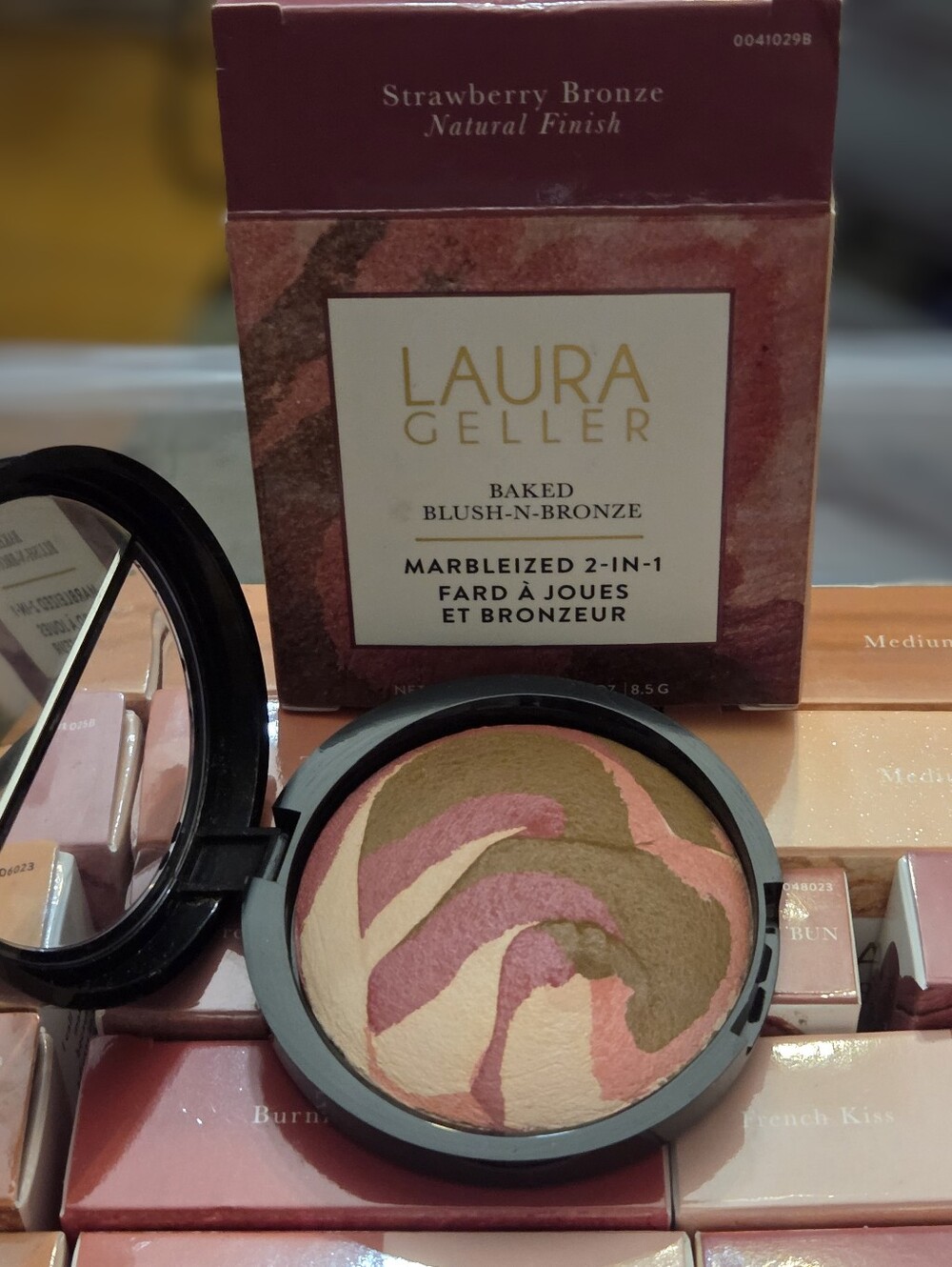 Laura Geller Baked Blush-n-Bronze Marbleized 2-in-1 in Strawberry Bronze